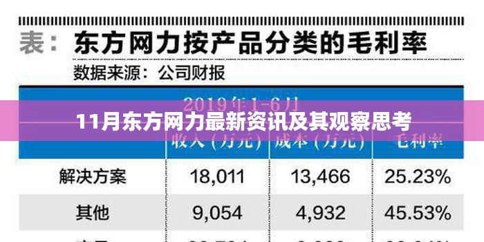 11月东方网力最新资讯及其观察思考