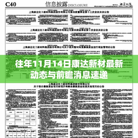 往年11月14日康达新材最新动态与前瞻消息速递