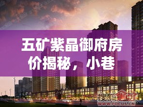 五矿紫晶御府房价揭秘，小巷特色小店背后的价值探索