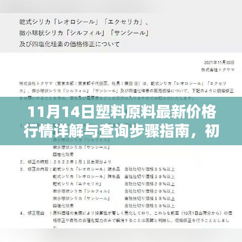 11月14日塑料原料最新价格行情详解与查询步骤指南，初学者与进阶用户必备指南