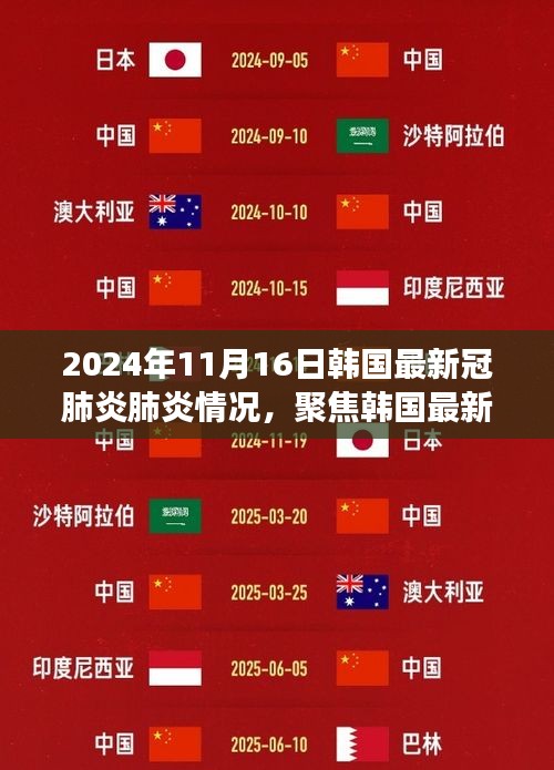 韩国最新冠肺炎动态深度观察，2024年11月16日的观点碰撞与疫情情况分析