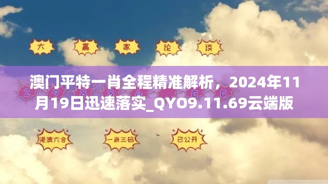 澳门平特一肖全程精准解析，2024年11月19日迅速落实_QYO9.11.69云端版