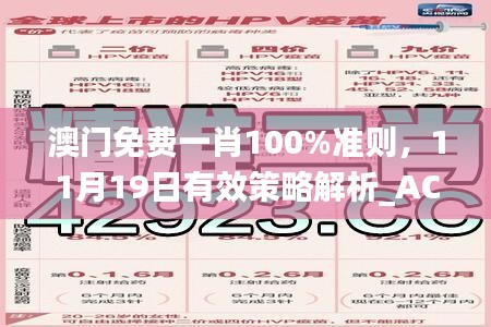 澳门免费一肖100%准则，11月19日有效策略解析_ACD5.32.85互动版