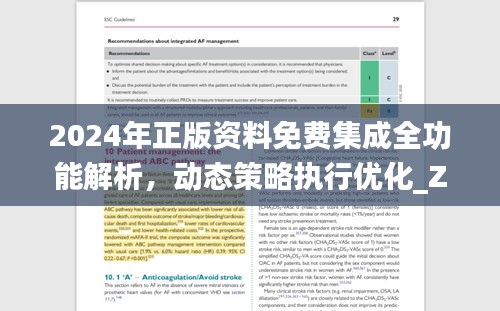 2024年正版资料免费集成全功能解析，动态策略执行优化_ZGA2.19.36激励版