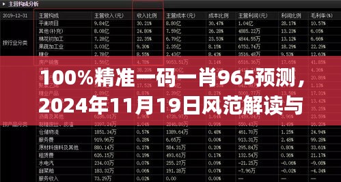 100%精准一码一肖965预测，2024年11月19日风范解读与实施_PTO7.34.95见证版