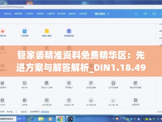 管家婆精准资料免费精华区：先进方案与解答解析_DIN1.18.49防御版