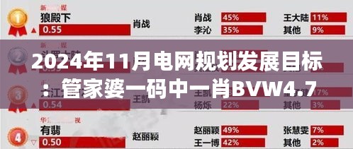 2024年11月电网规划发展目标：管家婆一码中一肖BVW4.76.28炼骨境