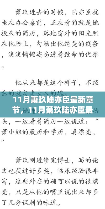 深度解析角色发展与剧情走向，最新章节萧玖陆亦臣揭秘