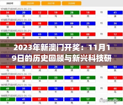 2023年新澳门开奖：11月19日的历史回顾与新兴科技研究_RYS4.22.44神话版