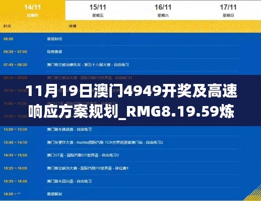 11月19日澳门4949开奖及高速响应方案规划_RMG8.19.59炼髓境