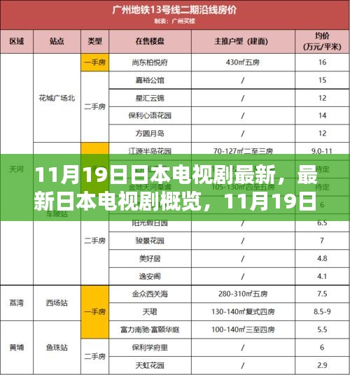 11月1 9日日本电视剧最新概览，精彩瞬间一览