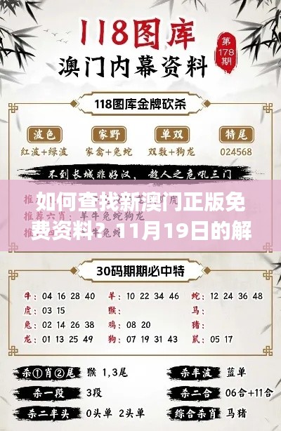 如何查找新澳门正版免费资料？11月19日的解答与措施方案_TAS2.80.88自由版