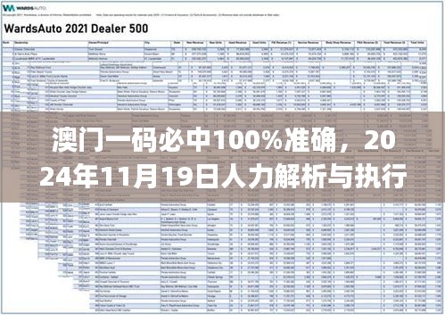 澳门一码必中100%准确，2024年11月19日人力解析与执行_BIB2.67.89稳定版