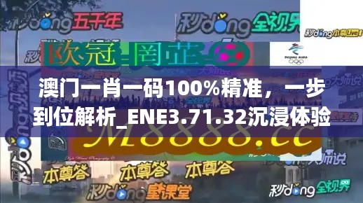 澳门一肖一码100%精准，一步到位解析_ENE3.71.32沉浸体验版