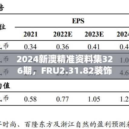 2024新澳精准资料集326期，FRU2.31.82装饰版深度解析