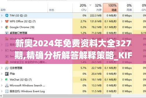 新奥2024年免费资料大全327期,精确分析解答解释策略_KIF4.58.85硬件版