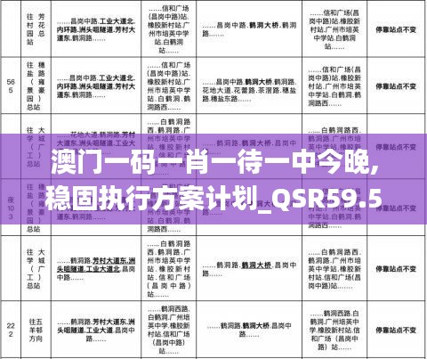 澳门一码一肖一待一中今晚,稳固执行方案计划_QSR59.553高配版