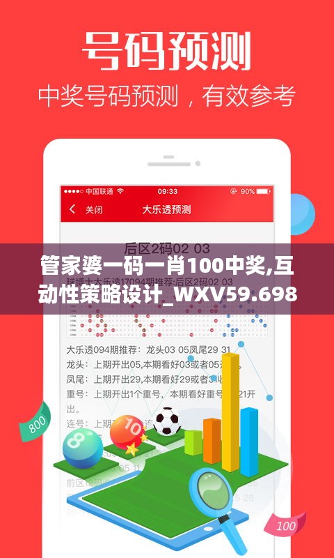 管家婆一码一肖100中奖,互动性策略设计_WXV59.698多功能版