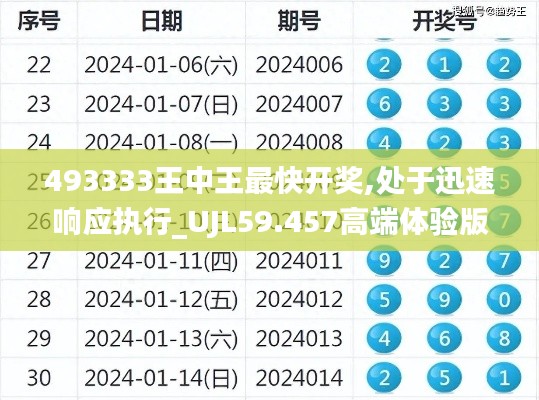 493333王中王最快开奖,处于迅速响应执行_UJL59.457高端体验版