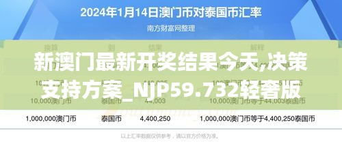 新澳门最新开奖结果今天,决策支持方案_NJP59.732轻奢版