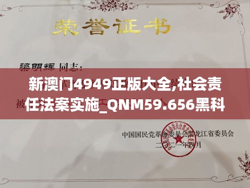 新澳门4949正版大全,社会责任法案实施_QNM59.656黑科技版