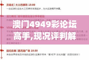 澳门4949彩论坛高手,现况评判解释说法_ULR59.546学院版