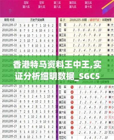 香港特马资料王中王,实证分析细明数据_SGC59.505车载版