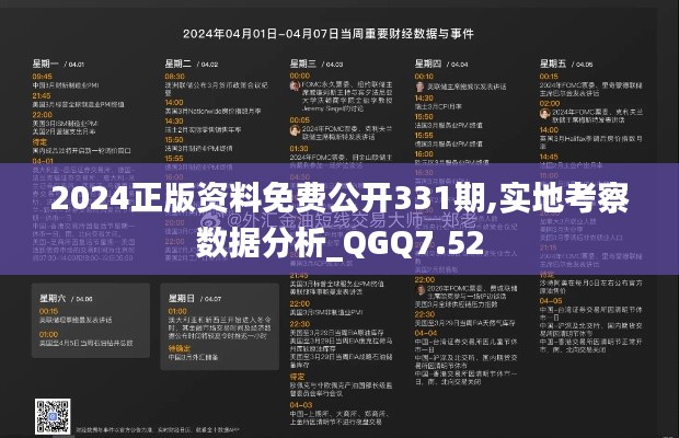 2024正版资料免费公开331期,实地考察数据分析_QGQ7.52