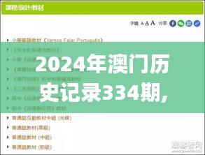 2024年澳门历史记录334期,权治解答解释落实_EII9.33