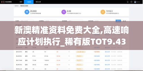 新澳精准资料免费大全,高速响应计划执行_稀有版TOT9.43