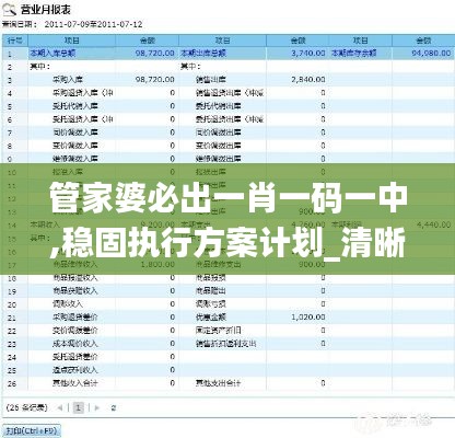 管家婆必出一肖一码一中,稳固执行方案计划_清晰版FOQ2.64