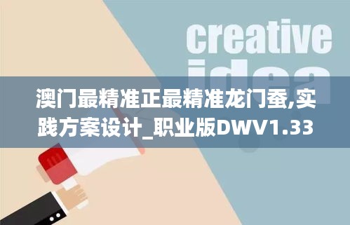 澳门最精准正最精准龙门蚕,实践方案设计_职业版DWV1.33