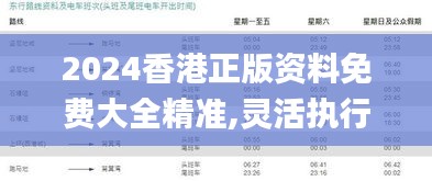 2024香港正版资料免费大全精准,灵活执行策略规划_高清晰度版LOE6.65