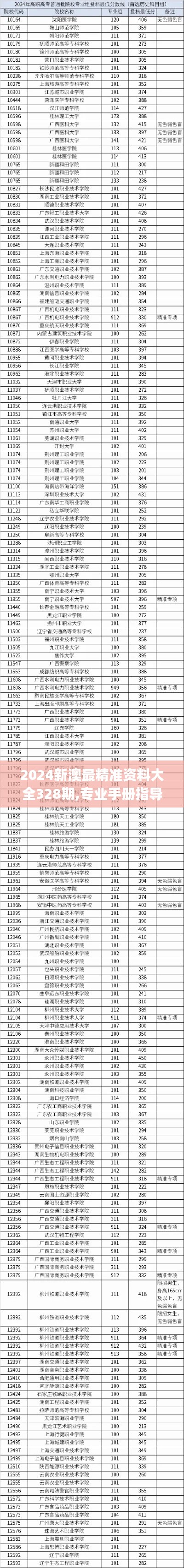 2024新澳最精准资料大全328期,专业手册指导说明_PLY6.67