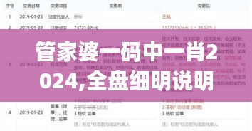 管家婆一码中一肖2024,全盘细明说明_TUP3.85