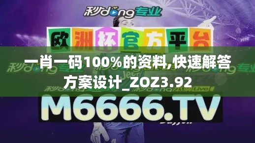 一肖一码100%的资料,快速解答方案设计_ZOZ3.92