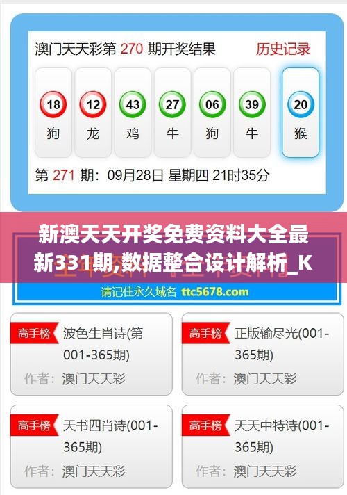 新澳天天开奖免费资料大全最新331期,数据整合设计解析_KOC5.79