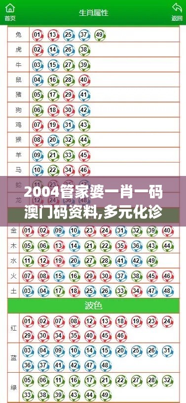 2004管家婆一肖一码澳门码资料,多元化诊断解决_ZGP3.21