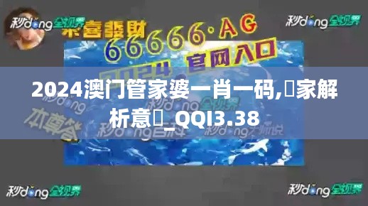 2024澳门管家婆一肖一码,專家解析意見_QQI3.38