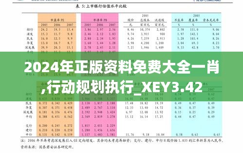 2024年正版资料免费大全一肖,行动规划执行_XEY3.42