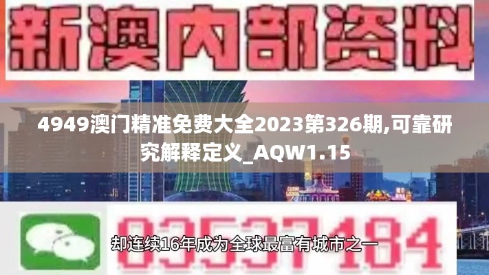 4949澳门精准免费大全2023第326期,可靠研究解释定义_AQW1.15