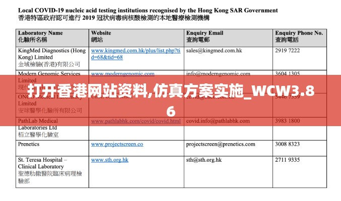 打开香港网站资料,仿真方案实施_WCW3.86