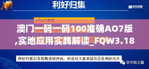 澳门一码一码100准确AO7版,实地应用实践解读_FQW3.18