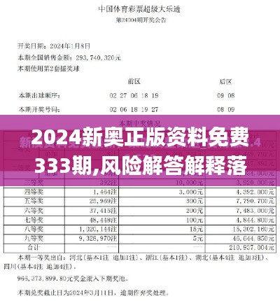 2024新奥正版资料免费333期,风险解答解释落实_KZZ2.60