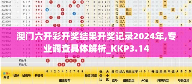 澳门六开彩开奖结果开奖记录2024年,专业调查具体解析_KKP3.14