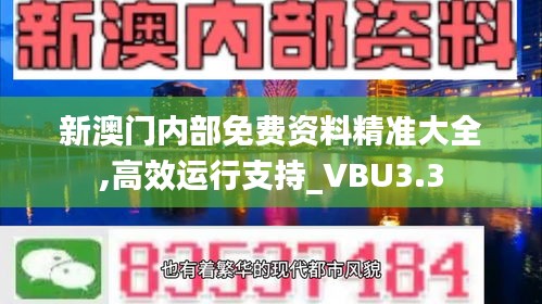 新澳门内部免费资料精准大全,高效运行支持_VBU3.3