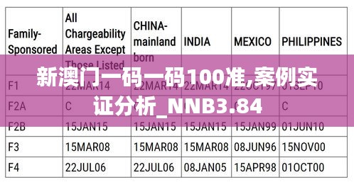 新澳门一码一码100准,案例实证分析_NNB3.84