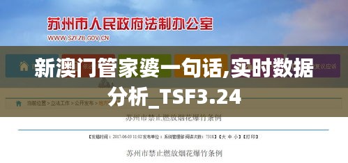 新澳门管家婆一句话,实时数据分析_TSF3.24