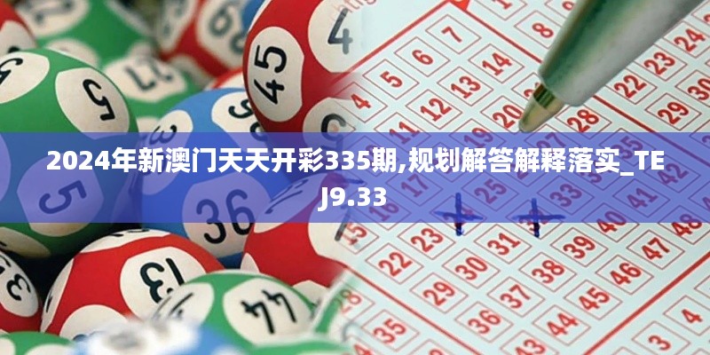 2024年新澳门天天开彩335期,规划解答解释落实_TEJ9.33