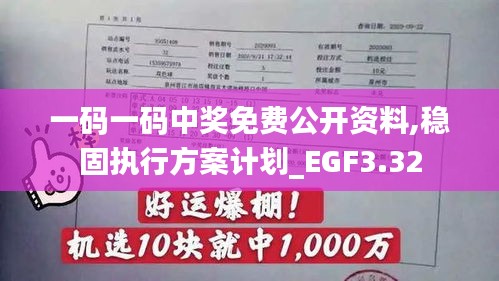 一码一码中奖免费公开资料,稳固执行方案计划_EGF3.32